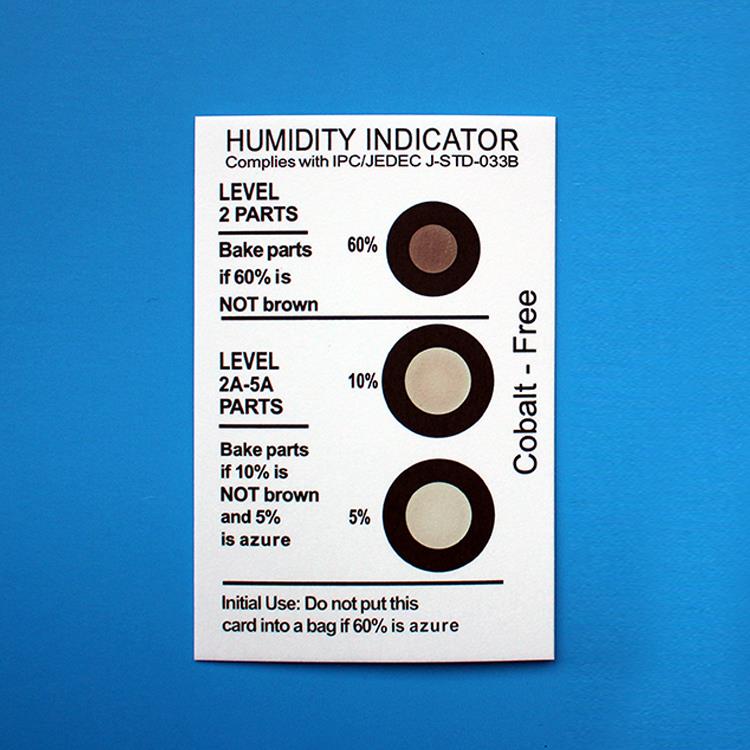 Carte d'indicateur d'humidité à surveiller Desiccant.jpg Humidity Indicator Card to Monitor Desiccant.jpg