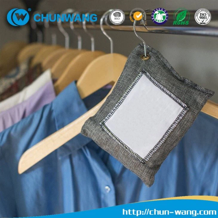 Désodorisant air sac de charbon de bois