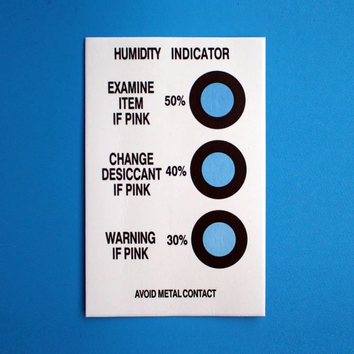 Chunwang Humidity Display Card Blue To Pink