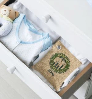 Désodorisant pour sac de charbon de bois en bambou 200g