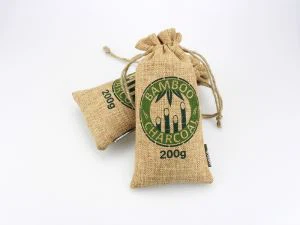 Absorbeur d'odeur de sac de charbon de bambou